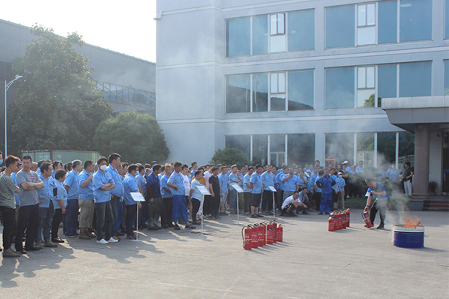 Fire safety promotion training and fire safety drill activities